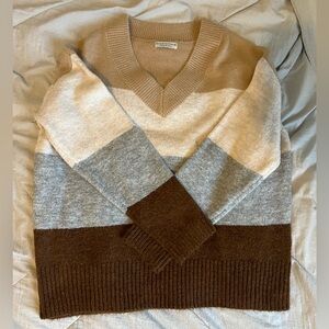 Paper Crane V-Neck Sweater